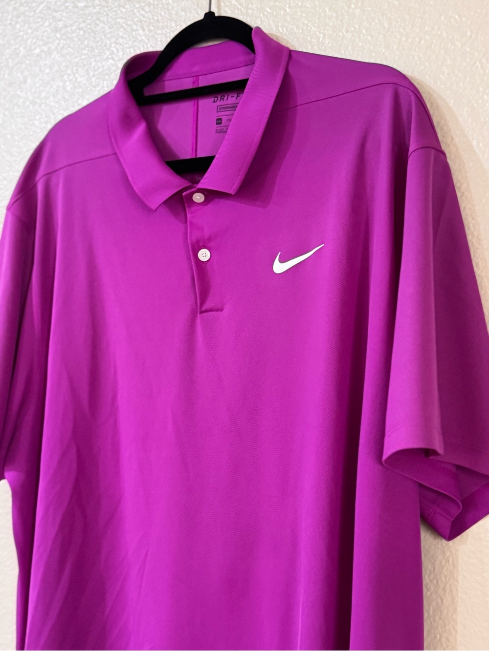 Nike Dri-FIT Victory Solid Golf Polo Shirt Magenta Purple Violet Men XXL - Picture 2 of 5